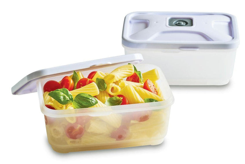 Solis Vakuum-Lunchboxen – 2 × 600 ml, für Vakuumierer, 2 Stk., Kunststoff, transparent