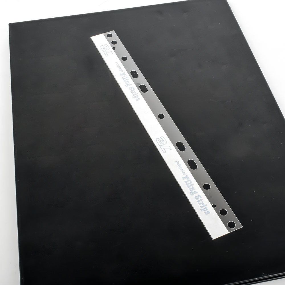 3L Abheftstreifen – für A4 – 295 × 25 mm – Polyethylenterephthalat – transparent – 50 Stk.