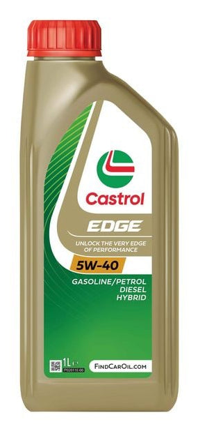 Castrol EDGE Motoröl 5W-40 – für Personenwagen & Motorräder – 1 l – Titanium