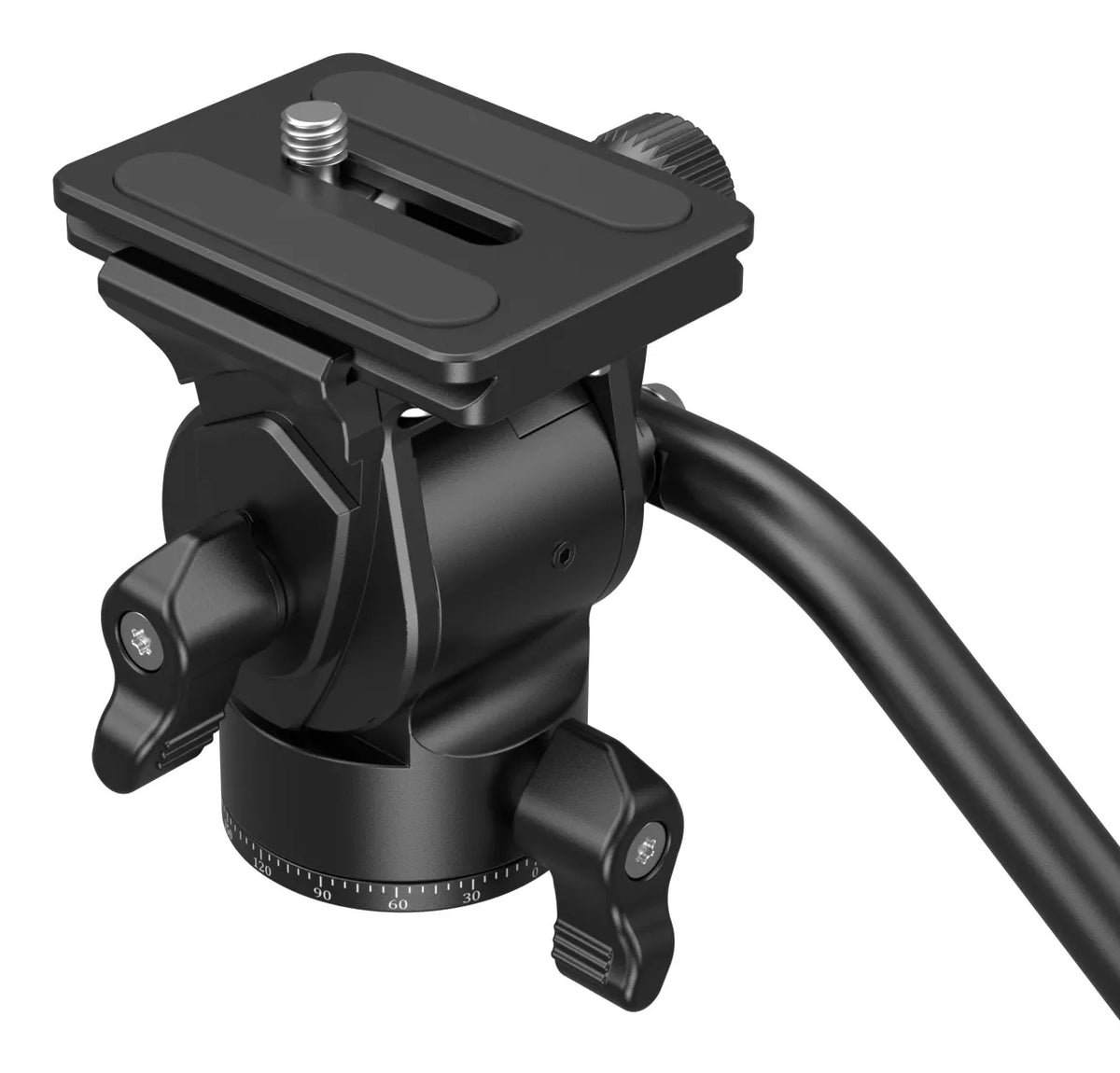SmallRig CH10 Fluidkopf – 3 kg Traglast, 7,5 cm Höhe, Sockeldurchmesser 3,7 cm, 1/4" – Schwarz