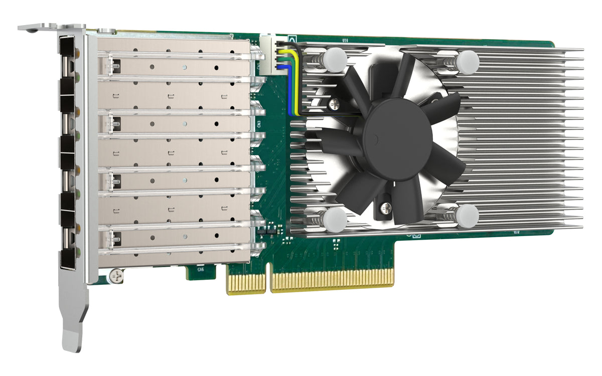 QNAP QXG-25G4SF-BCM – PCIe 25GbE SFP+-Karte – 4×SFP+ 25,0 Gbit/s