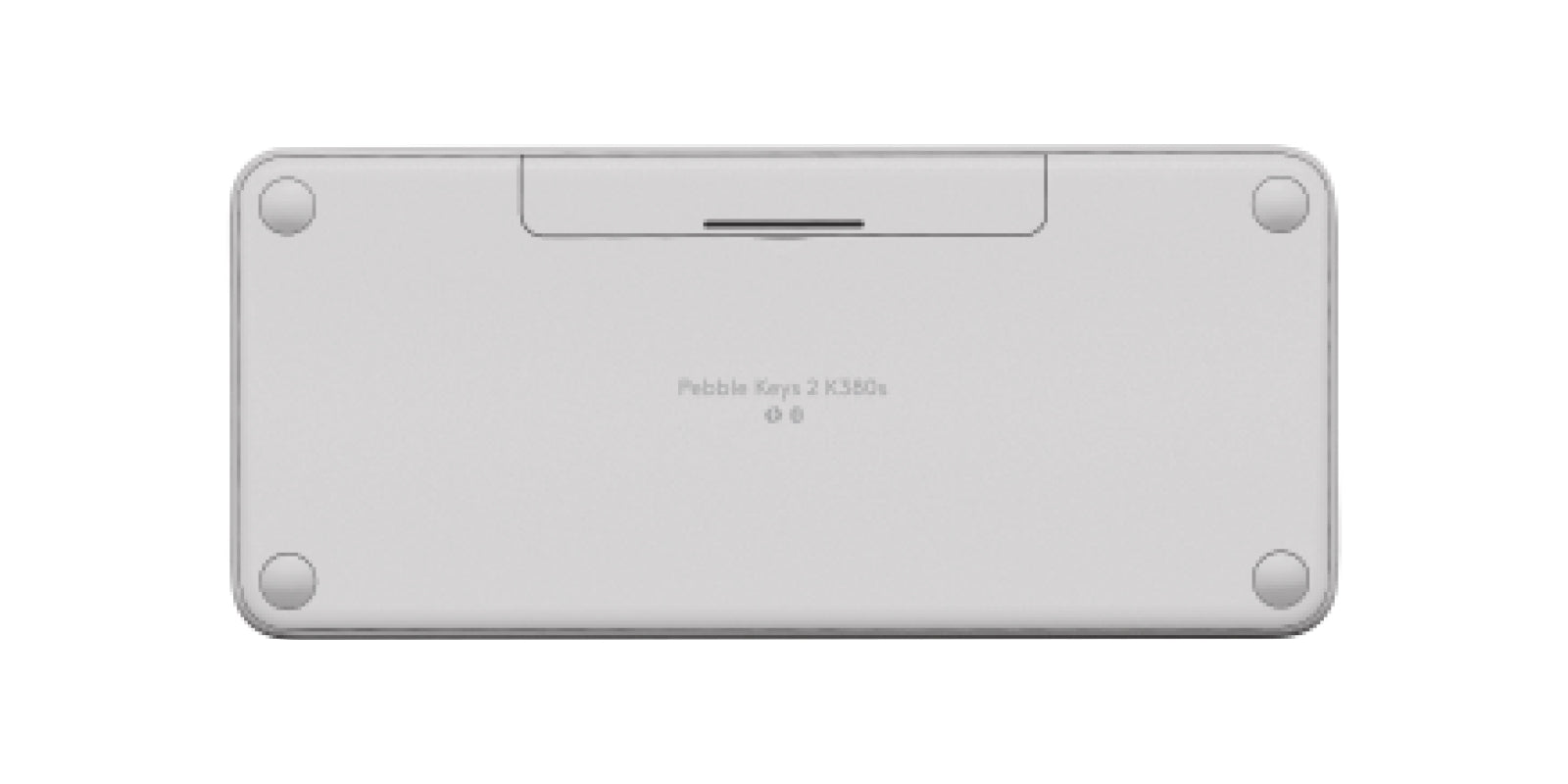 Logitech Pebble Keys 2 K380s – Tastatur, kabellos (Bluetooth), FR-Layout (FR), Weiss