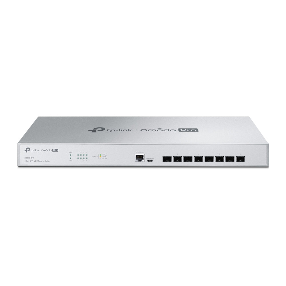 TP-Link S5500-8XF – Managed Switch – 8×10G SFP+, L2+/L3, 19" Rack