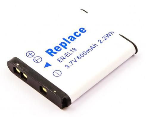 CoreParts EN-EL19 Akku (Li-Ion) 700 mAh, 3,7 V, 2,2 Wh – für Nikon COOLPIX S100, S2500, S2550 und andere – 1er-Pack