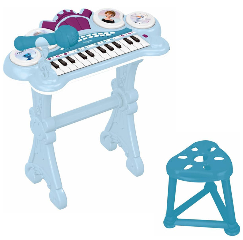 Lexibook Elektronisches Klavier – Disney Frozen – 24 Tasten – 41 × 59 × 21 cm – ab 3 Jahren – hellblau