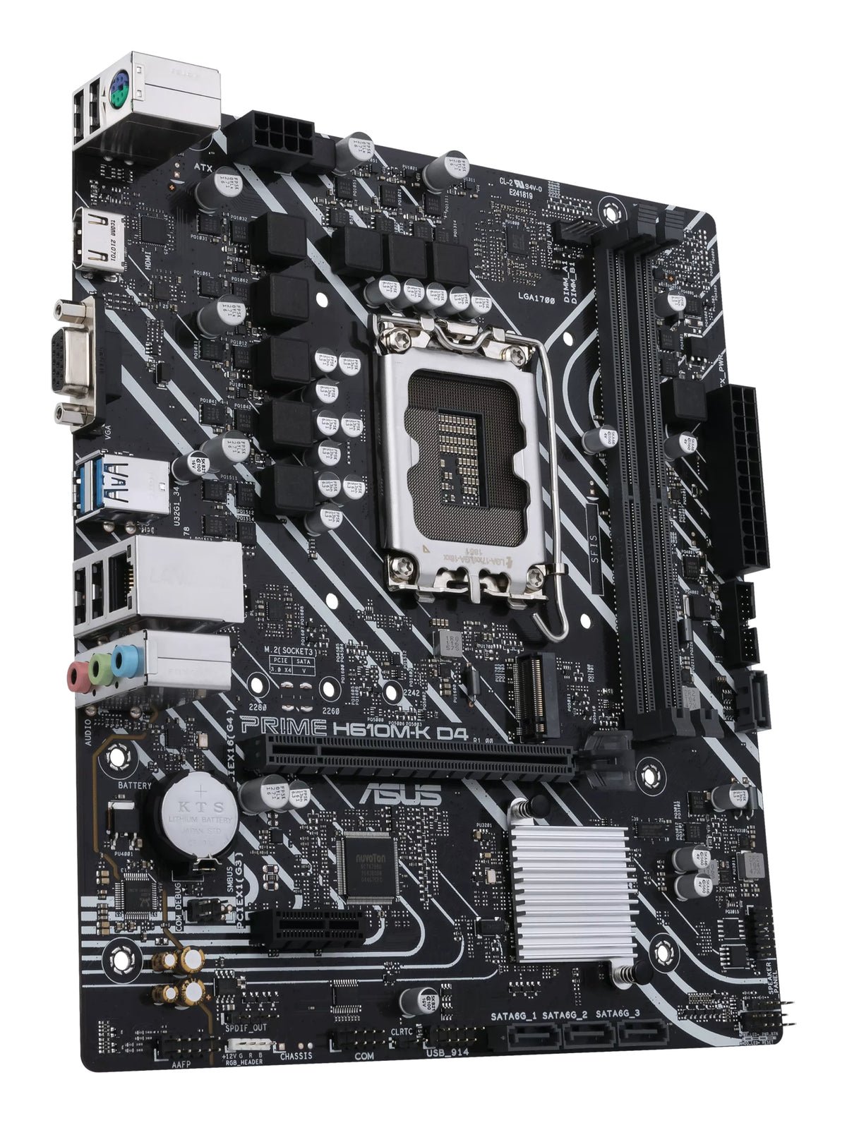 ASUS PRIME H610M-K D4 – Mainboard – LGA 1700, Intel H610, mATX, DDR4