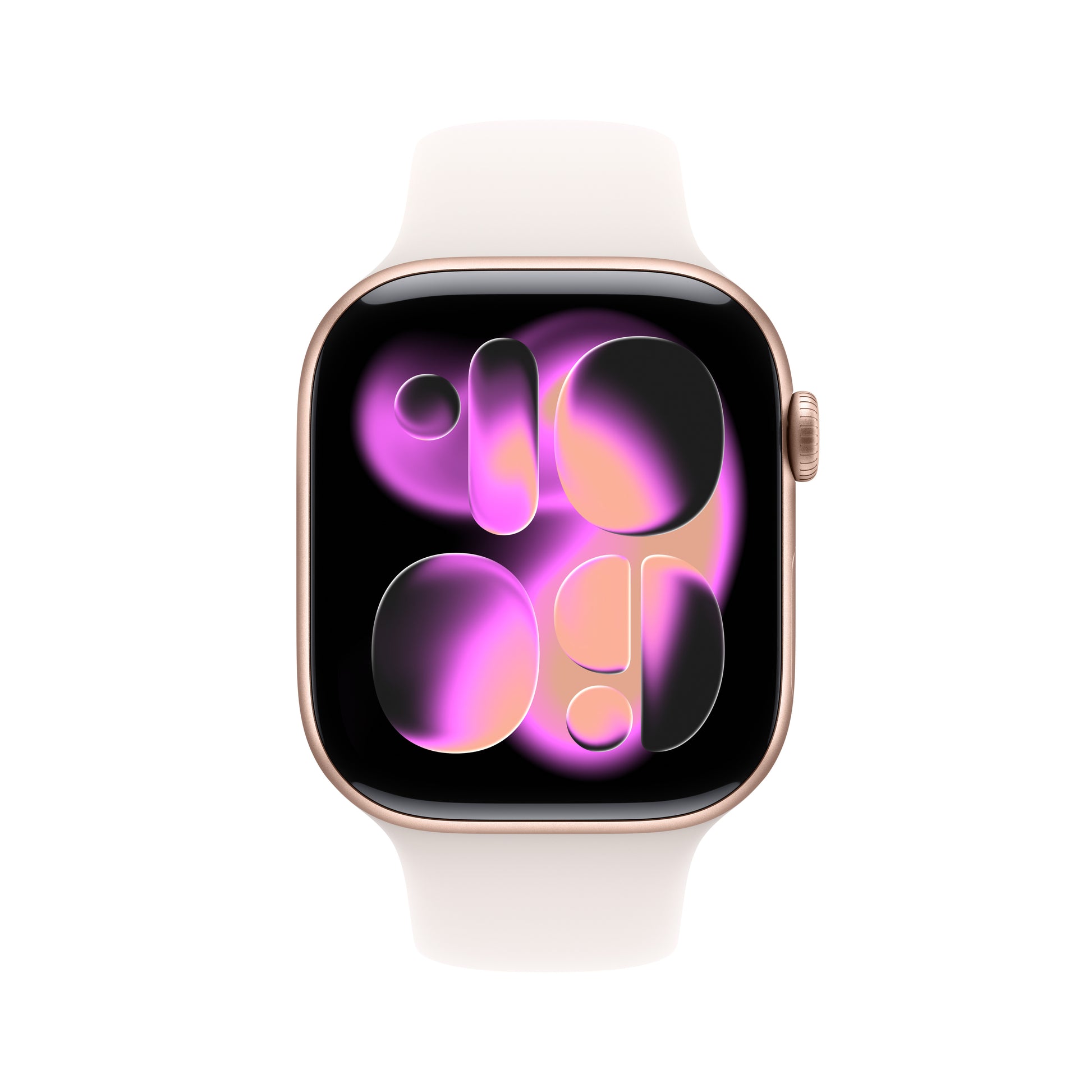 Apple Watch Series 11 46 mm GPS + Cellular – Aluminium Roségold, Sportarmband, Light Blush, M/L, für iPhone