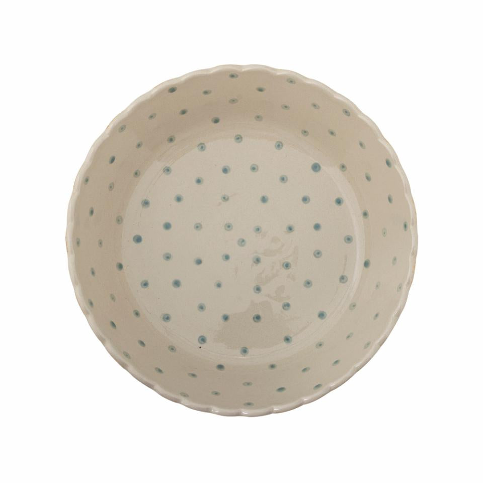 Bloomingville Snackschale Happy Changes – 2,9 l, Ø 24,0 cm, Steingut, spülmaschinenfest, mikrowellengeeignet