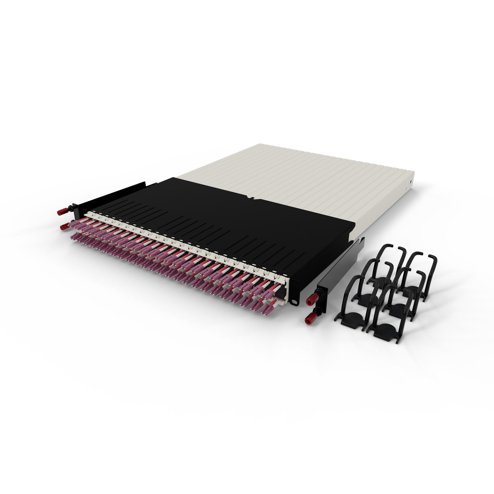 patchbox.one 30RU Patchpanel LWL – 24× LC‑LC OM4, 1,8 m, LSZH, 19"
