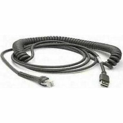 Datalogic USB-Kabel – CAB-424E – USB-A, spiralförmig, Power-off-Term – 2,0 m