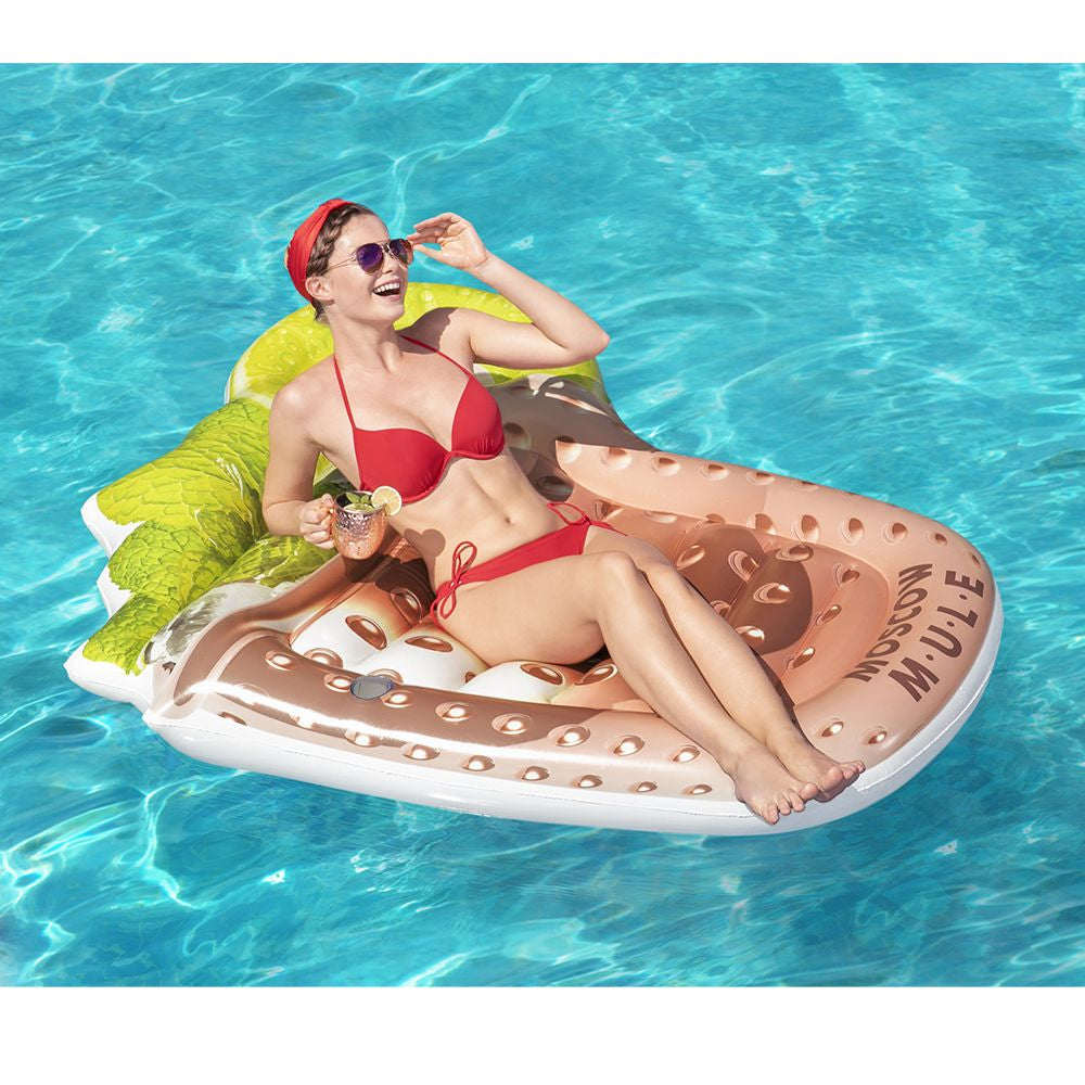 Bestway Moscow Mule Float Schwimmende Matratze – 173 × 160 cm – PVC – Rosa – ab 16 Jahren