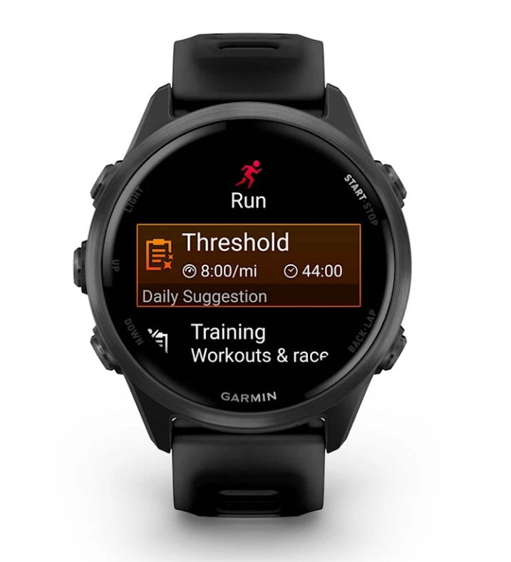 Garmin Forerunner 570 42 mm GPS – Aluminium Schwarz, Sportband, 50 m, für iPhone und Android
