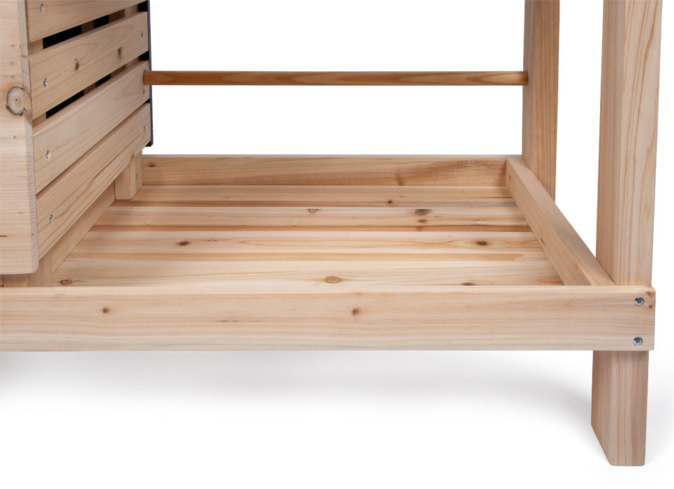 Small foot Spielküche – Matschküche und Kaufladen – 91 × 106 × 35 cm – ab 3 J. – Holz, mehrfarbig