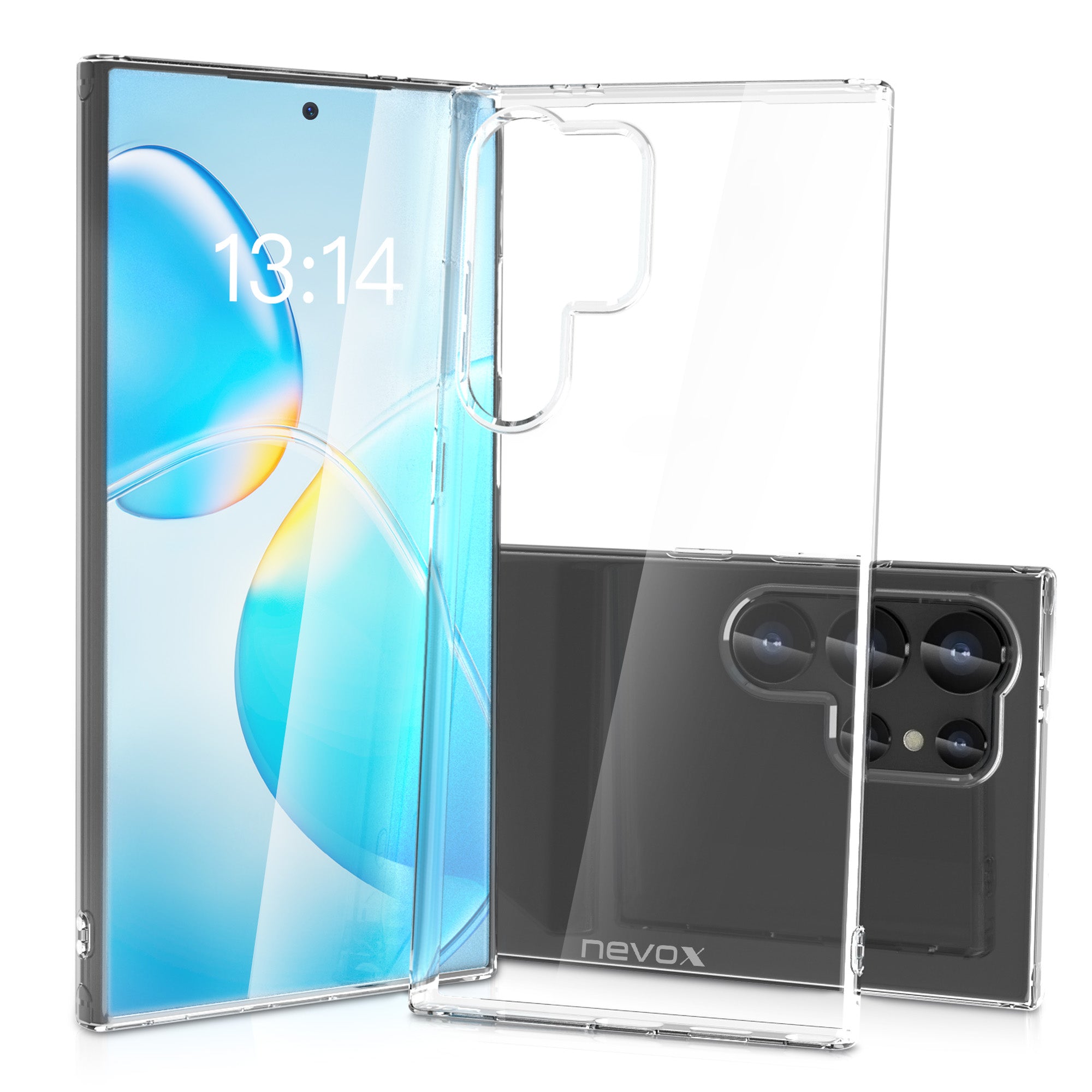 nevox StyleShell Flex – Backcover – für Samsung Galaxy S25 Ultra, TPU, Transparent
