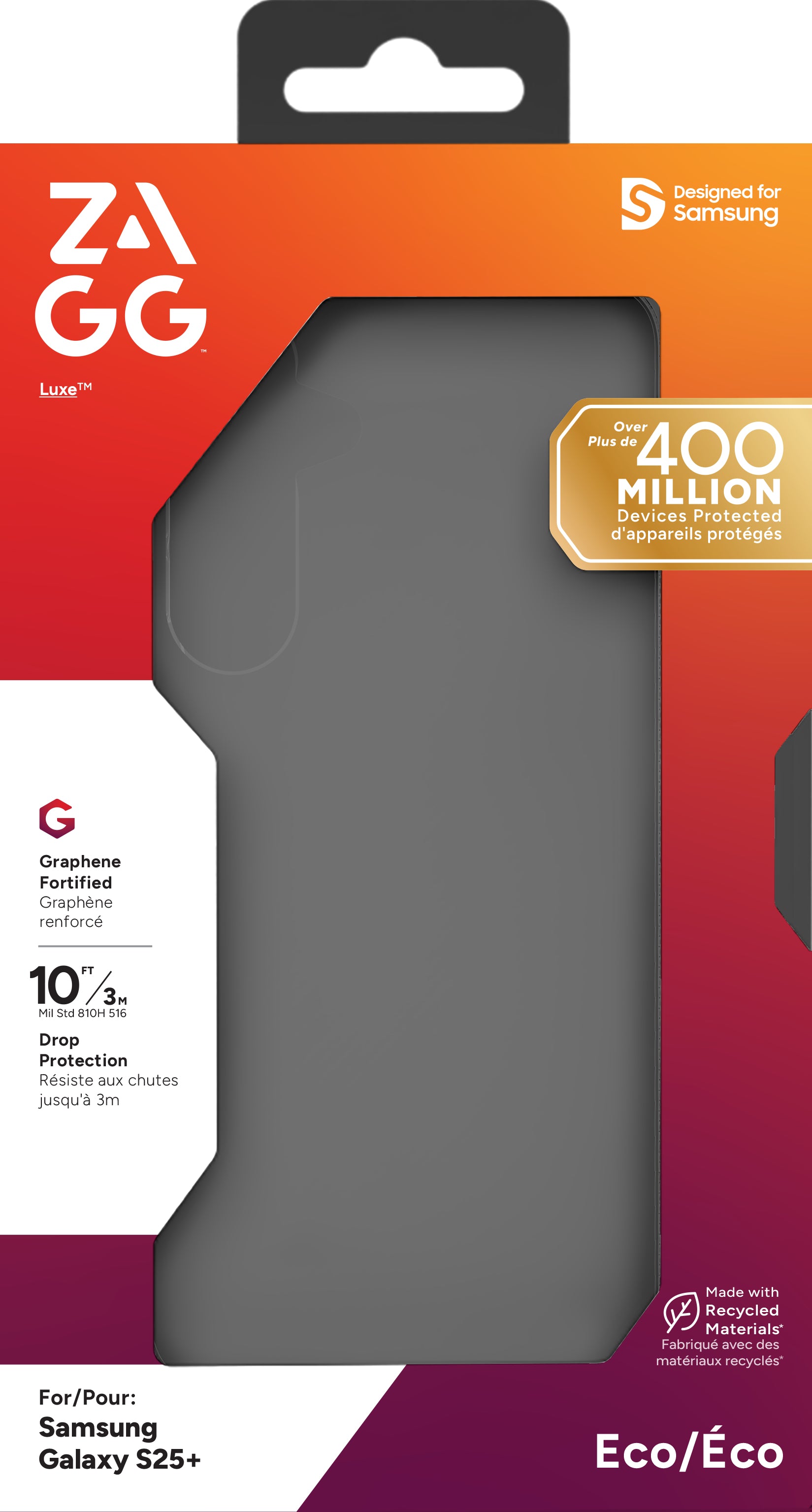 ZAGG Backcover Luxe – für Samsung Galaxy S25+ – transparent