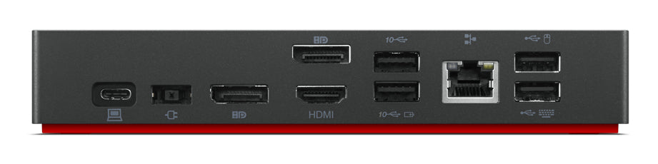 Lenovo Dockingstation – USB-C, 2× DP, 1× HDMI, 5× USB-A, 1× USB-C, 90 W PD, GbE, für Windows 10/Windows 7