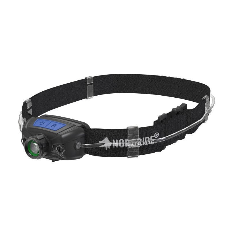 NORDRIDE Stirnlampe Active Sport R – 330 lm, 160 m, IP65, Laufzeit 22 h – Schwarz