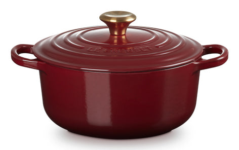 Le Creuset Kochtopf – 2,4 l, Ø 21,5 cm, Gusseisen, Emaille, für Induktion, Gas, Glaskeramik u. a., Rot