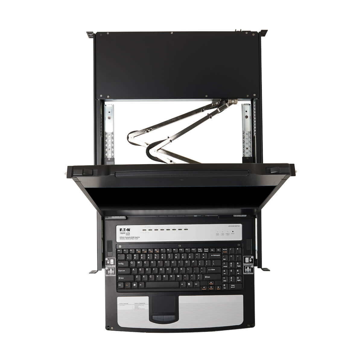 Tripp Lite B030-DP08-17DIP – 17" Rack-LCD-Konsole DP 8-Port KVM – 1920 × 1080, USB 2.0-Hub – 1U