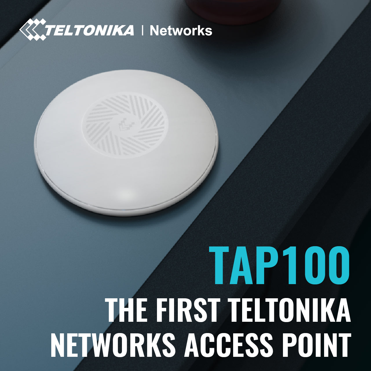 TELTONIKA NETWORKS TAP100 – Access Point – Wi-Fi 4 (2,4 GHz), 300 Mbit/s, PoE, Wand/Decke