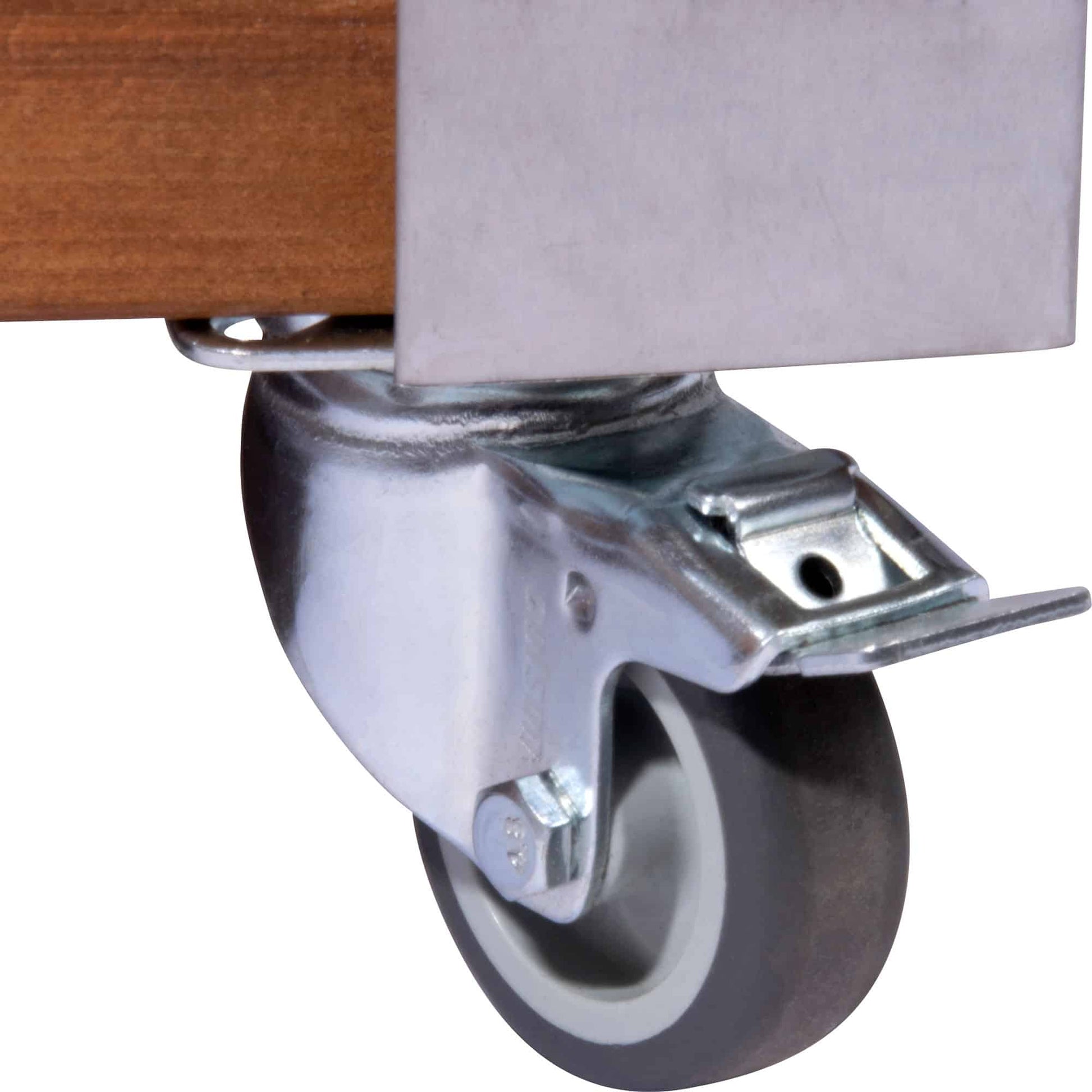 Dobar Pflanzgefäss – 78 × 52 × 40,5 cm – Kiefernholz & Metall & Kunststoff, Braun