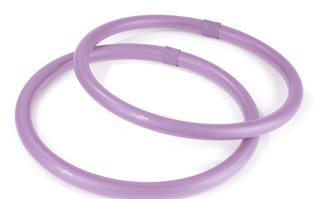 MAXXMEE Hula Hoop Reifen – 33 cm, 2 Stk – lila – Schaumstoff, Stahl