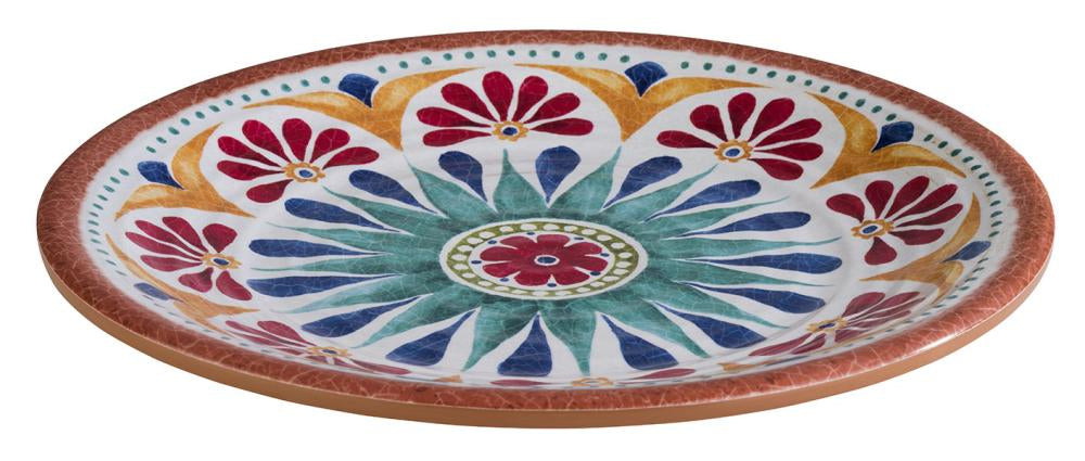 APS-Germany Speiseteller Arabesque – Ø 21,5 cm, Melamin, Mehrfarbig, spülmaschinenfest, BPA-frei