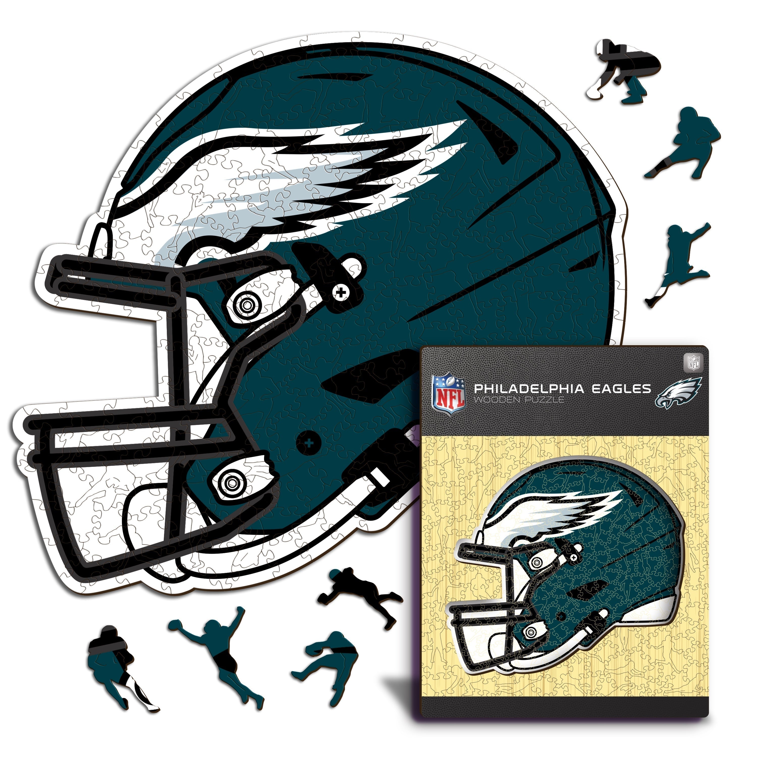 Iconic Puzzles NFL Philadelphia Eagles Helm Grösse S – Logikspiel, ab 10 J., 180 min