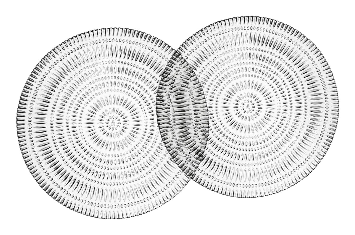 Nachtmann Servierteller Ethno – Ø 32 cm, Kristallglas, Transparent