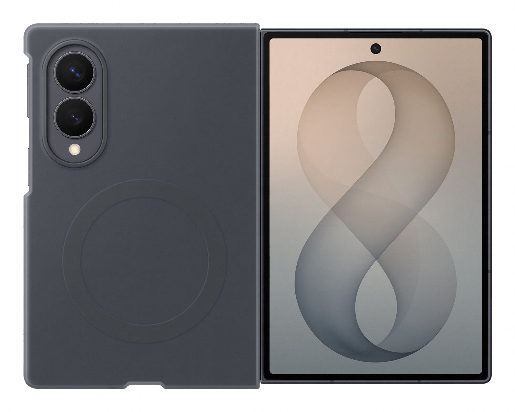 Samsung Backcover – für Samsung Galaxy Z Fold8, Silikon, Graphite