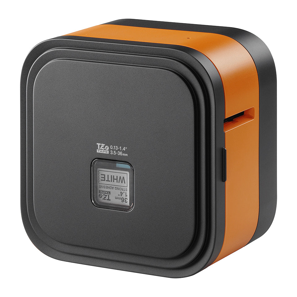 Brother Cube Pro Etikettendrucker – orange/schwarz, Kunststoff