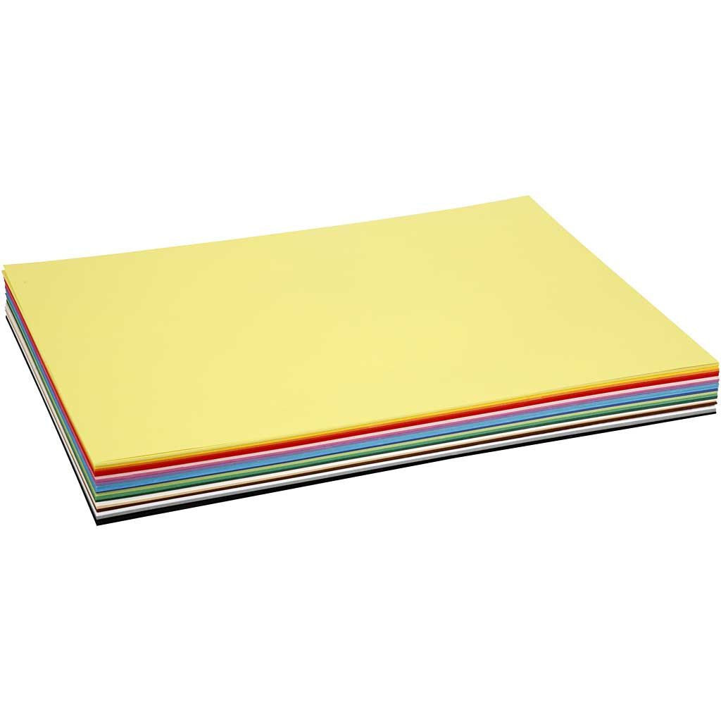 Creativ Company Bastelkarton – A2, sortiert, 180 g/m² – 300 Blatt, Kunstpapier