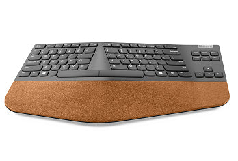 Lenovo Go Wireless Split – Ergonomische Tastatur – 2,4 GHz – ohne Ziffernblock – Grau
