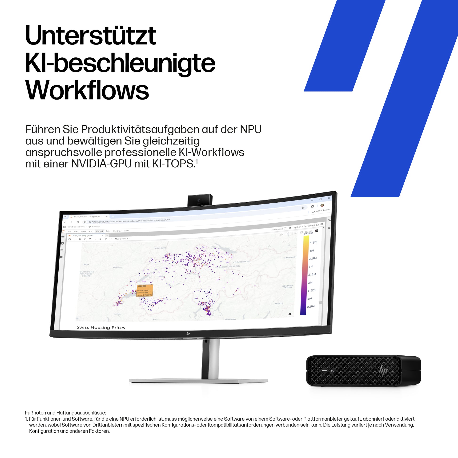 HP Micro – Intel Core Ultra 7 265K, 32 GB RAM, 1 TB SSD, NVIDIA RTX 2000 Ada 16 GB, Windows 11 Pro