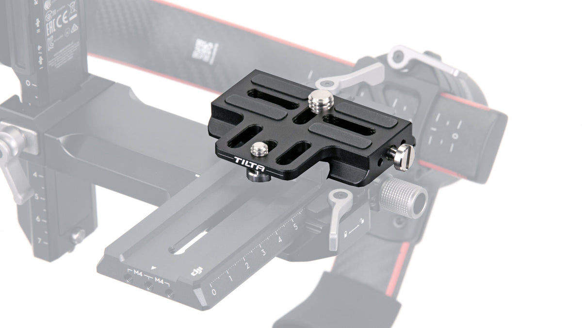 Tilta TGA-ERP Löseplatte – 1/4", 3/8" Stativgewinde, 139,7 × 101,6 × 190,5 mm – für DJI RS 2 – Schwarz