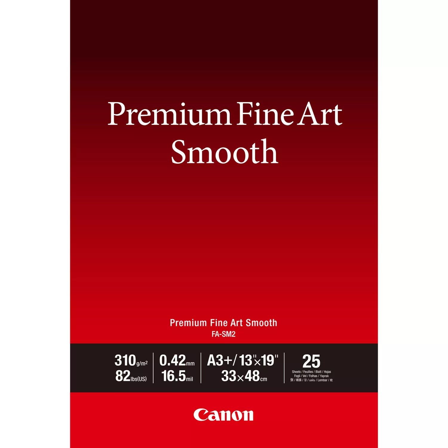 Canon Premium FineArt Smooth Fotopapier – A3+, 25 Blatt