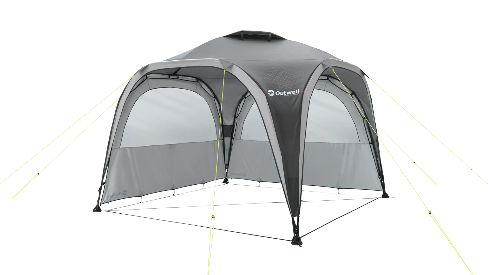 Outwell Stellwand – Polyester, Grau, mit 2 Fenstern, 2er-Set