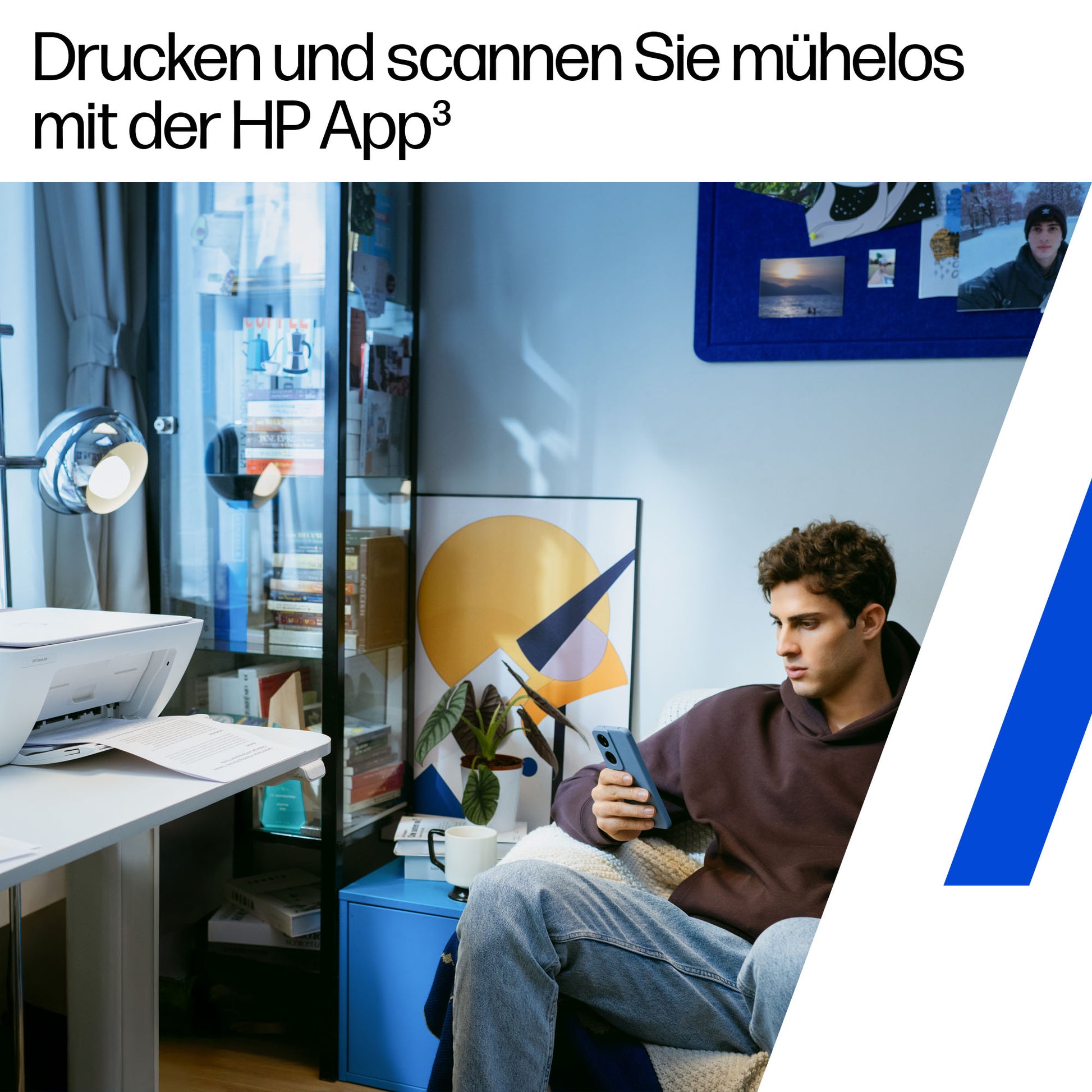 HP DeskJet 2922 – Farbtintenstrahl-Multifunktionsdrucker, A4, 3-in-1, Duplex, WLAN, AirPrint, Mopria
