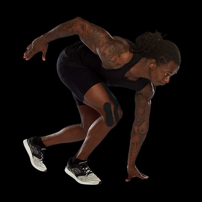 K-Tape Kinesiotape-Binde – 50 mm × 5 m, schwarz, Baumwolle, Spandex, 1 Stück