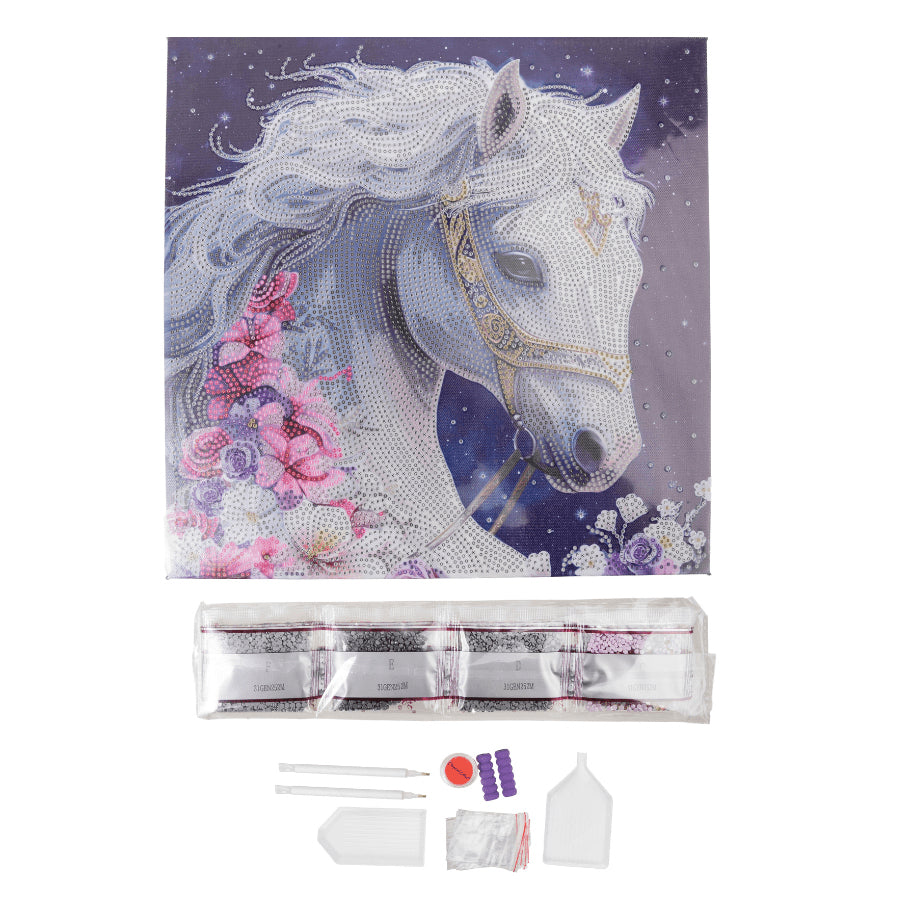 CRAFT Buddy Mystic Beauty – Diamond Painting Set – Pferd – 30 × 30 cm – ab 8 Jahren