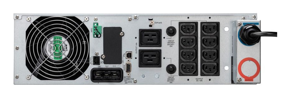 Eaton 9E 6000i – USV Online (Doppelwandler), 6 kVA/5400 W, Rack 3U, Einphasig, 8× IEC C13 + 2× IEC C19