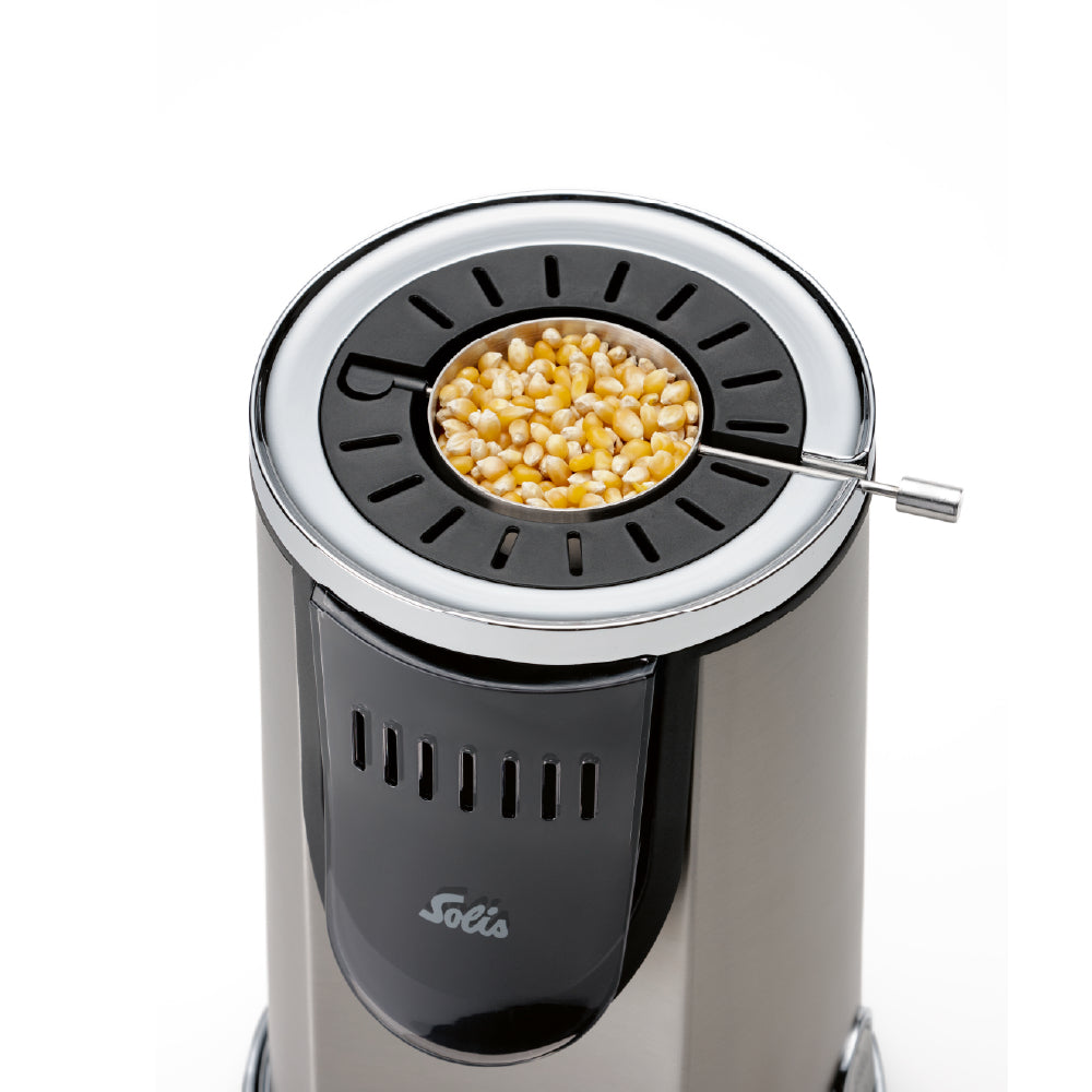 Solis Popcornmaschine Pop & Fun Typ 8504 – 80 g, 1 200 W – Edelstahl