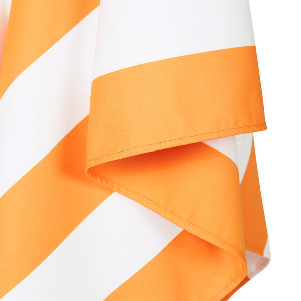 Dock & Bay Cabana Wohndecke – Polyester, Weiss/Orange – 90 × 160 cm