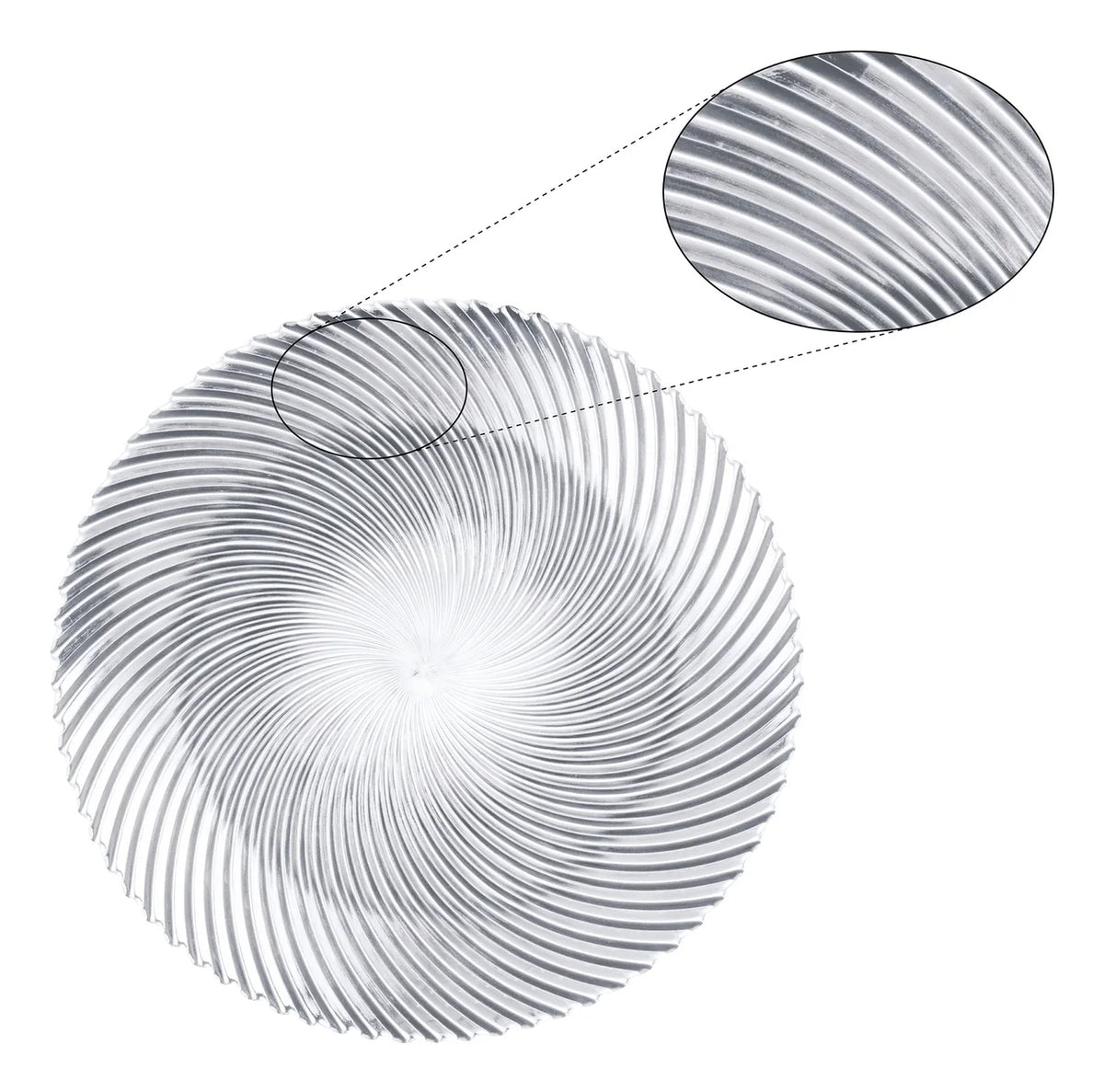 Nachtmann Samba Platzteller – 2er Set, Ø 32 cm, Kristallglas, Transparent, spülmaschinenfest