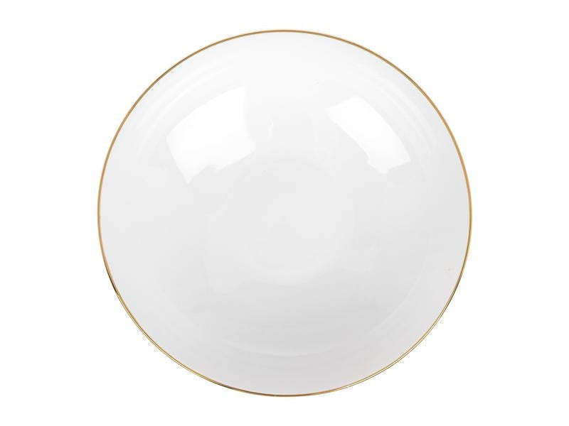 Furber. Furber Speise-Service – Set 20-teilig, Ø 26,5 cm, Knochenporzellan, Gold/Weiss, spülmaschinenfest