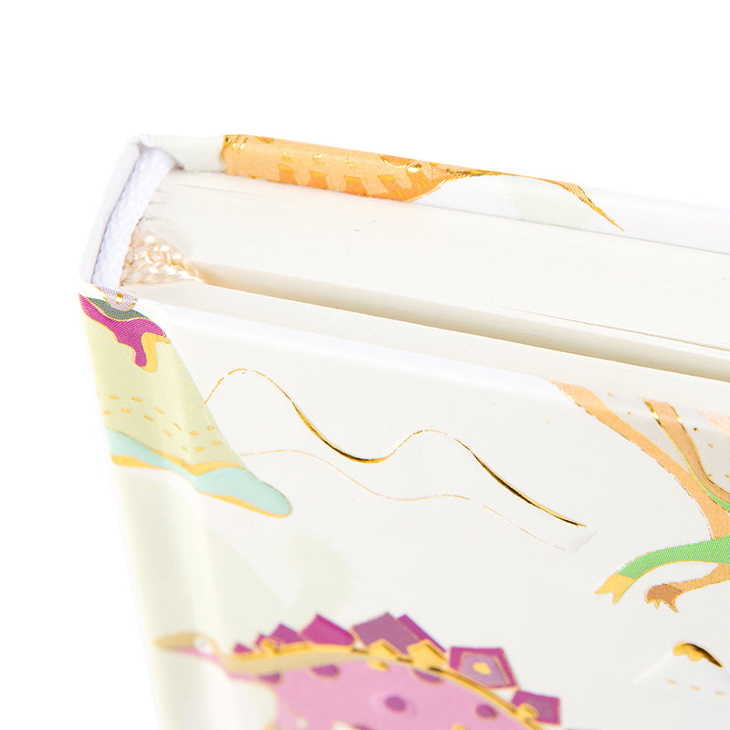 Goldbuch Notizbuch – A5 – blanko – 200 Seiten – 100 g/m² – Hardcover, Lesezeichen, mehrfarbig
