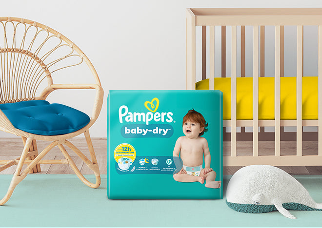 Pampers Windeln Baby Dry – Gr. 4 (9–15 kg) – 30 Stk – weiss