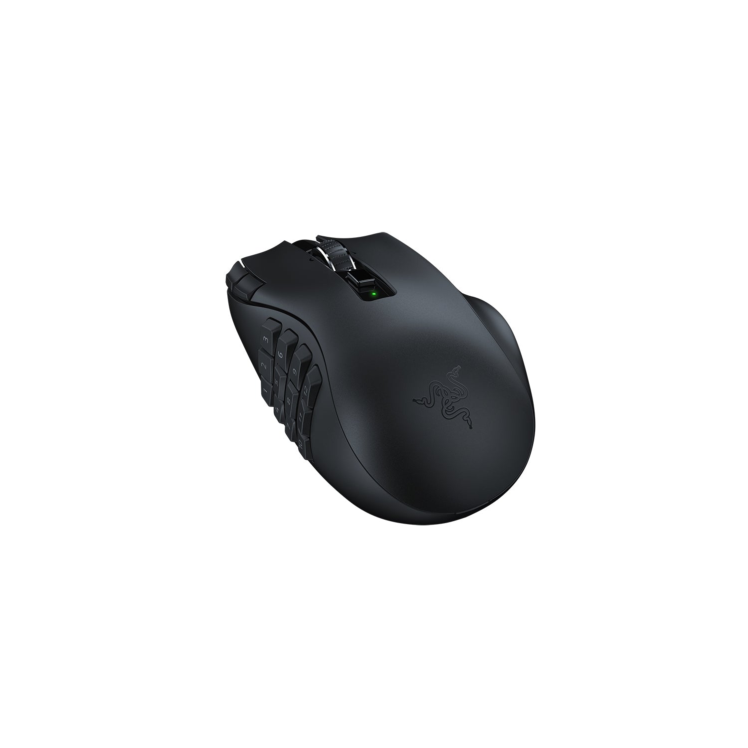 Razer Naga V2 HyperSpeed – Gaming-Maus – Kabellos (Bluetooth/2,4 GHz), 30000 DPI, Rechts, Schwarz