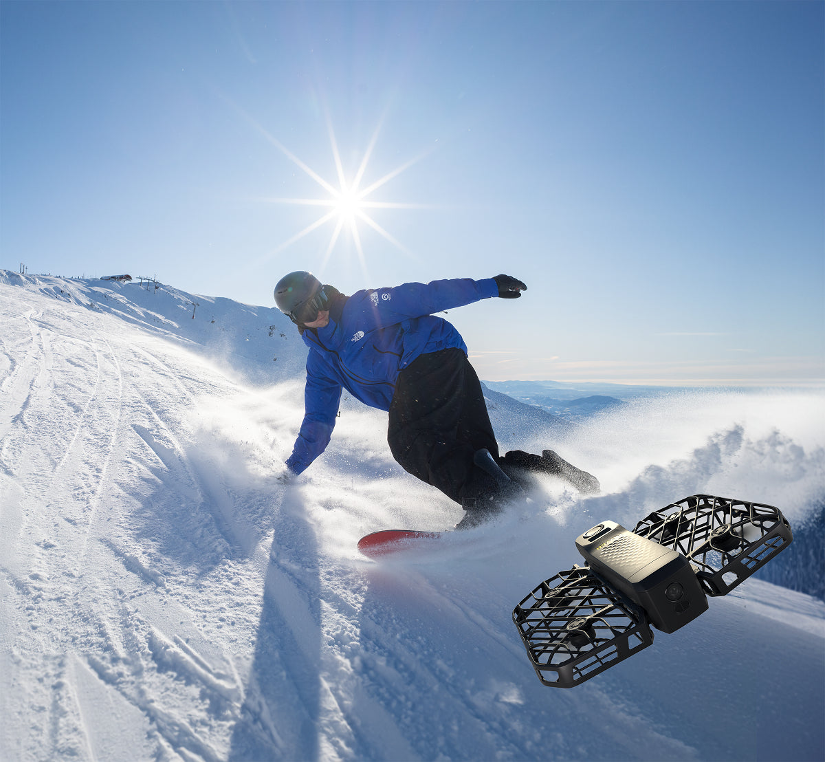 HOVERAir X1 PRO Retail Combo – Quadrocopter, 12 MP, 1080p, schwarz
