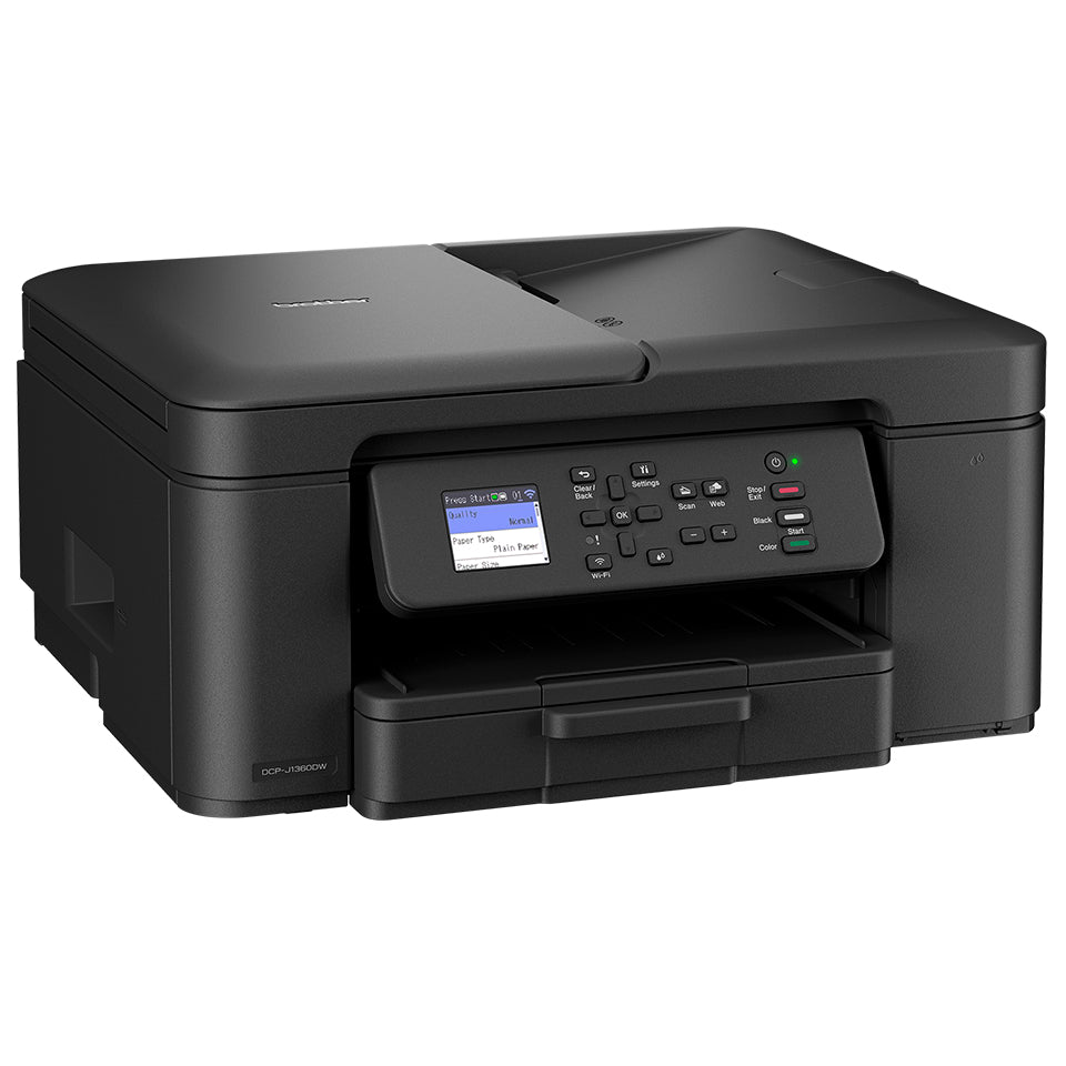 Brother DCP-J1360DW – Farbiges Tintenstrahl-MFP, 3-in-1 – WLAN – Duplex, ADF – 16 ppm S/W, 16 ppm Farbe